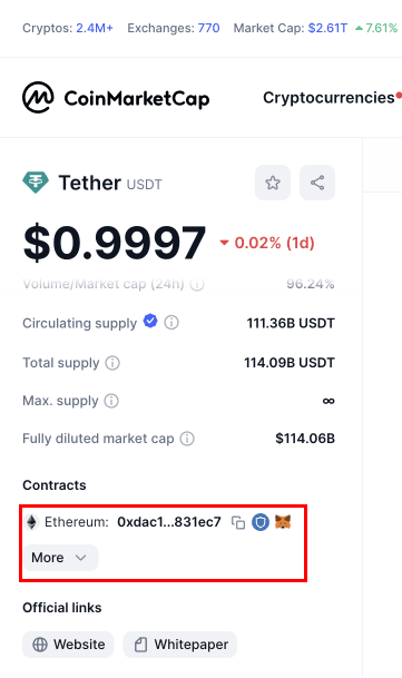 coinmarketcap screenshot