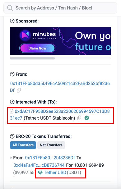 real erc20 usdt